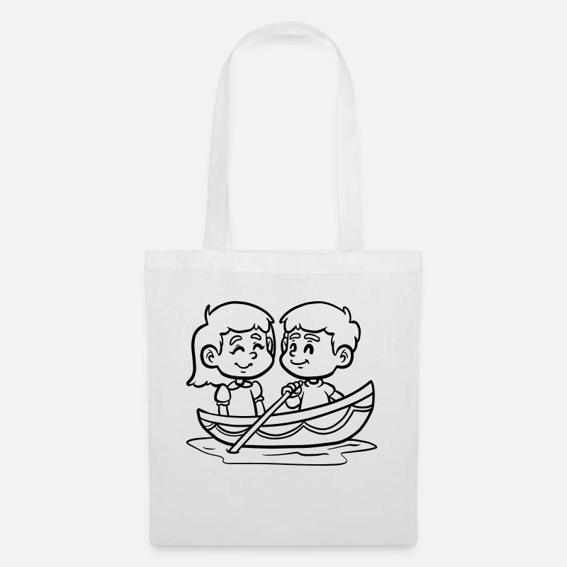 Segeln Süße Geschenk Geschenkidee - Stoffbeutel - Weiß