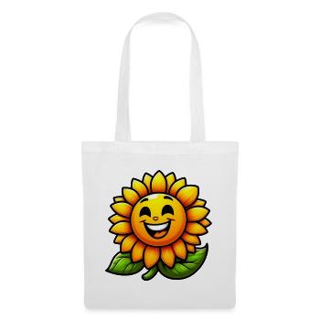 Sonnenblume - Stoffbeutel - Weiß - Vorne
