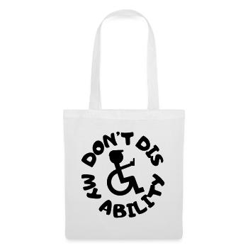 Ne niez pas mon handicap # - Sac en tissu - blanc - Devant