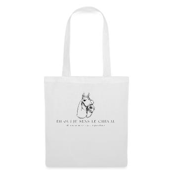 Hey, I feel the horse and no, I don't see the problem - Tote Bag - white - Front