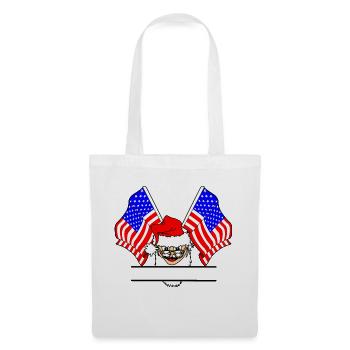 Espace texte du Père Noël USA - Sac en tissu - blanc - Devant