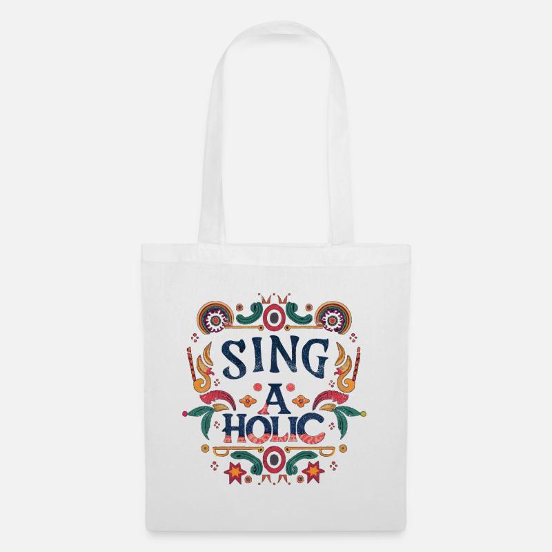 Sing-aholic - Stoffbeutel - Weiß