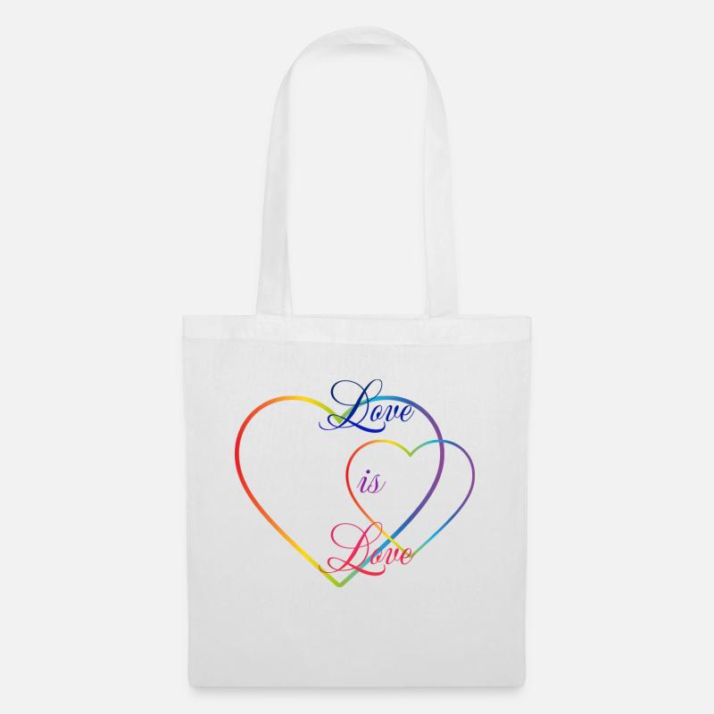 Love is Love - Stoffbeutel - Weiß