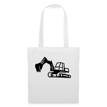 Bagger - Stoffbeutel - Weiß - Vorne