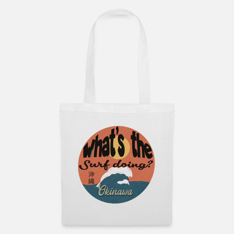 What’s The Surf Doing - Stoffbeutel - Weiß