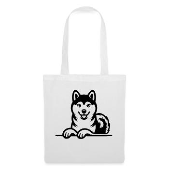 Shiba Inu - Sac en tissu - blanc - Devant