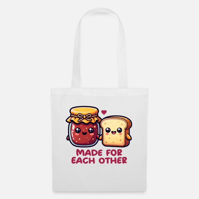 Bread and jam - Tote Bag - white