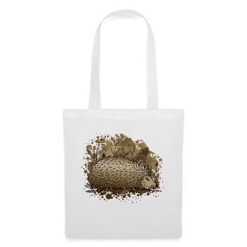 Igel - Stoffbeutel - Weiß - Vorne