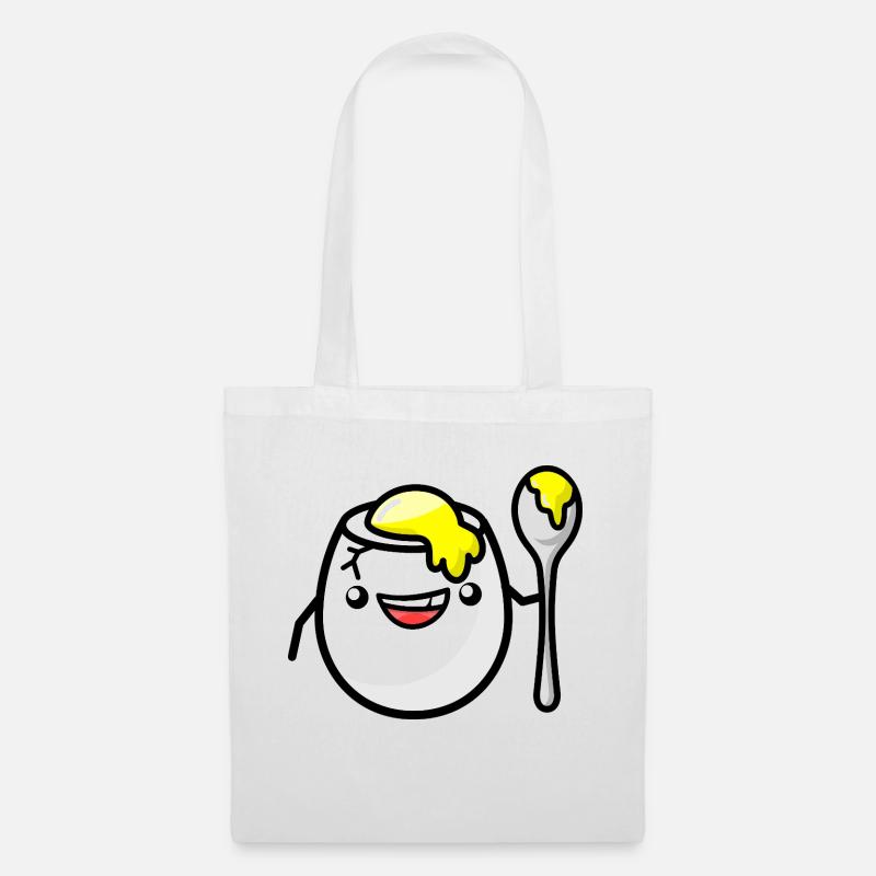 Breakfast egg while doing your hair - Tote Bag - white