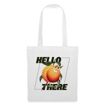 Peach Retro – Déclaration Hello There - Sac en tissu - blanc - Devant