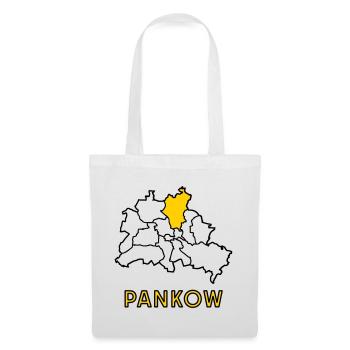 PANKOW, Stadtteil von Berlin - Stoffbeutel - Weiß - Vorne