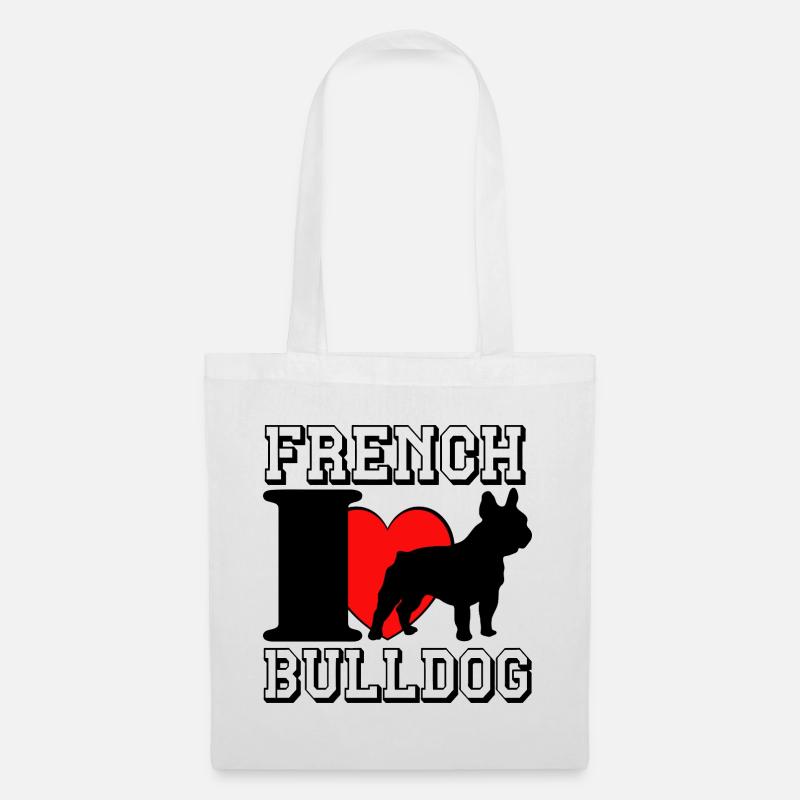 French Bulldog .............................. - Stoffbeutel - Weiß