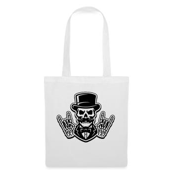 Squelette de fête de marié - Sac en tissu - blanc - Devant