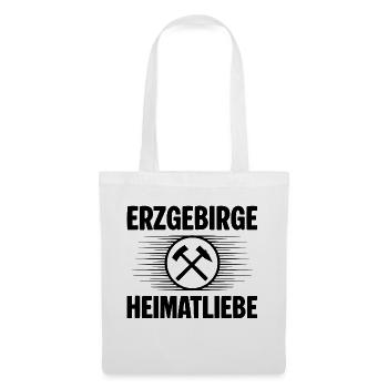 Erzgebirge Heimatliebe - Stoffbeutel - Weiß - Vorne