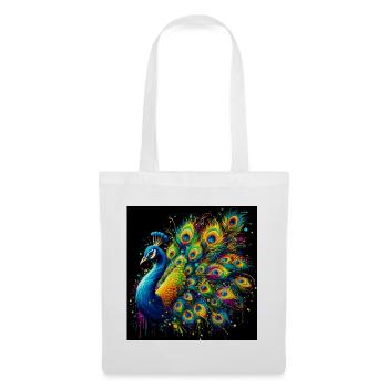 peacock - Tote Bag - white - Front