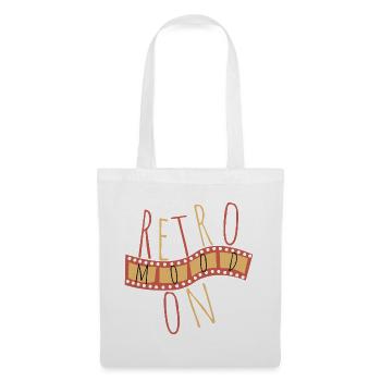 Ambiance rétro – Style vintage - Sac en tissu - blanc - Devant