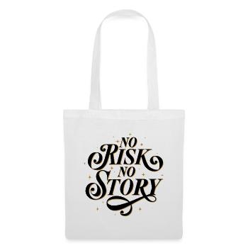 Aucun risque. Pas d’histoire. - Sac en tissu - blanc - Devant