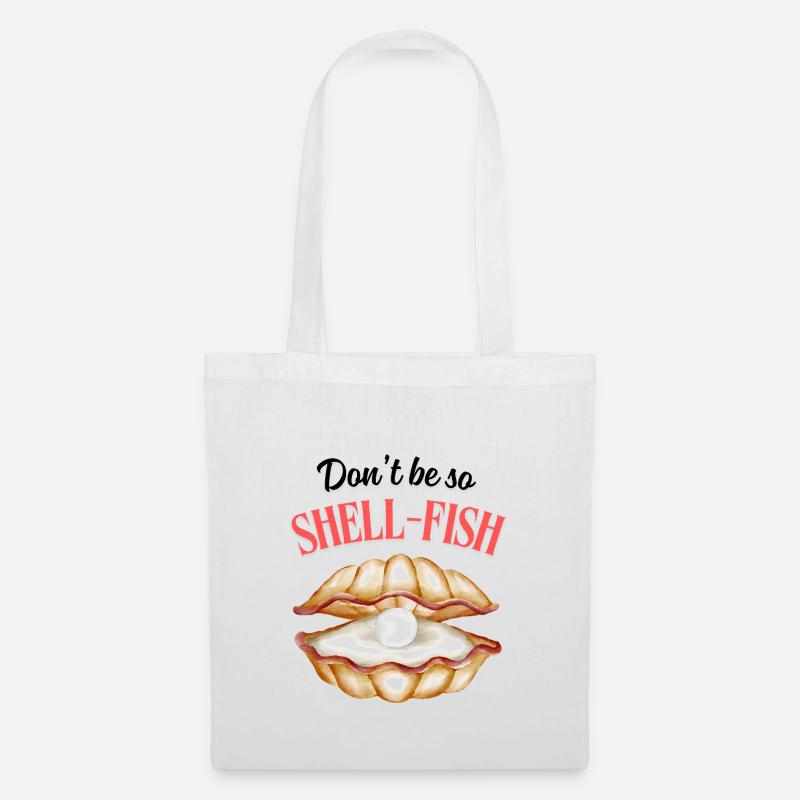 Shell-Fish Pearl - Tote Bag - white