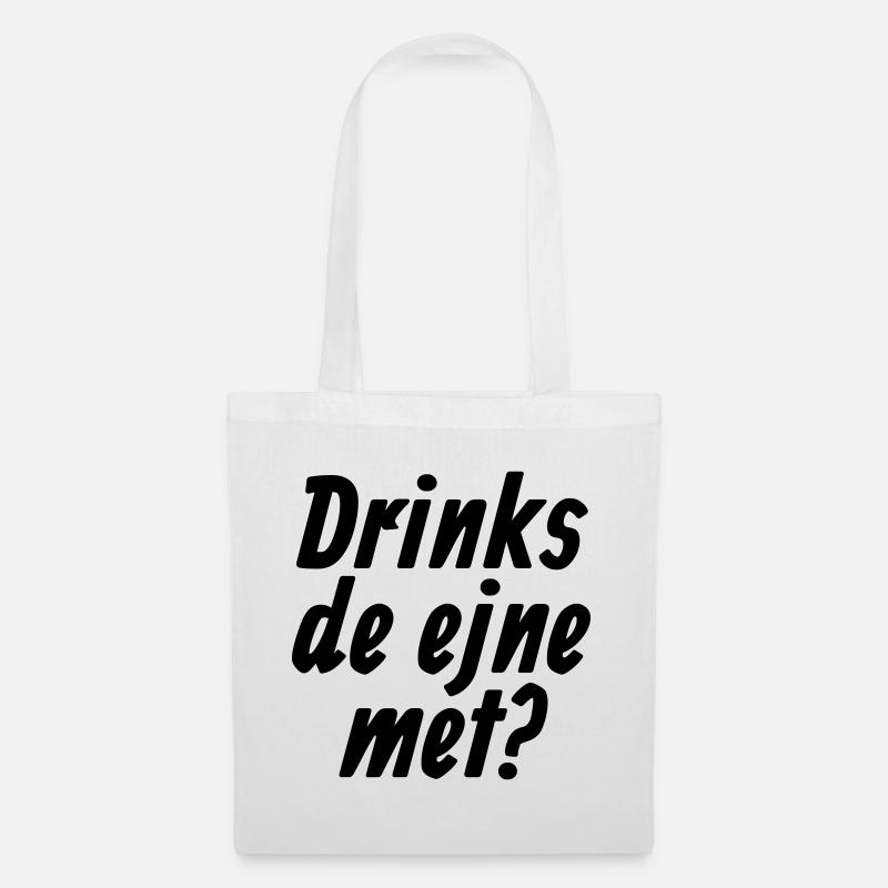 Drinks de ejne met - Et Kölsche Jrundjesetz §10 - Stoffbeutel - Weiß