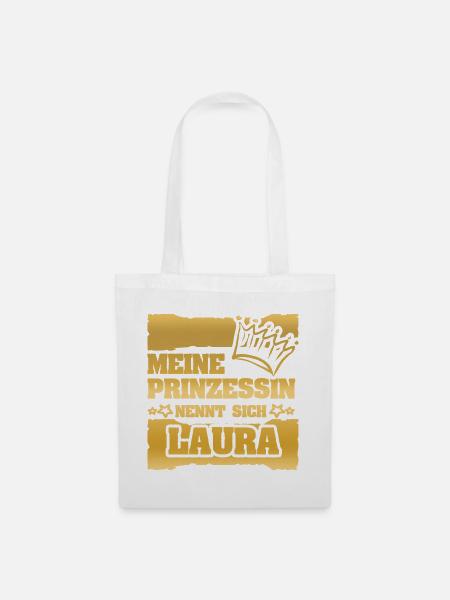 Geschenk für Laura - Stoffbeutel - Weiß