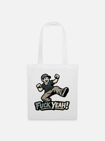Fuck Yeah! Tägliche Motivation - Stoffbeutel - Weiß