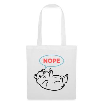 Hamster Nope Comic Colored - Tote Bag - white - Front
