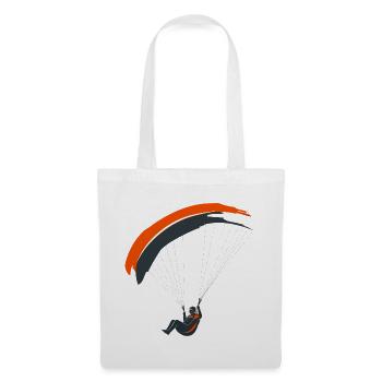 Parapente Silhouette Aventure Liberté - Sac en tissu - blanc - Devant