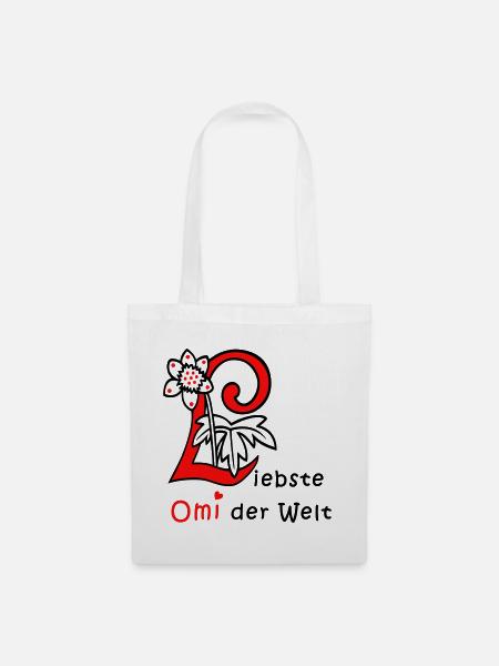 liebste Omi der Welt - Stoffbeutel - Weiß