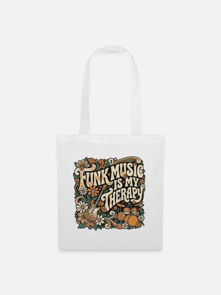 Funk Therapy Retro - Stoffbeutel - Weiß