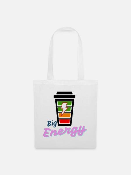 Big Energy Neon Lightning-Logo - Stoffbeutel - Weiß