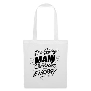 It's giving main character energy – Own It - Tote Bag - white - Front