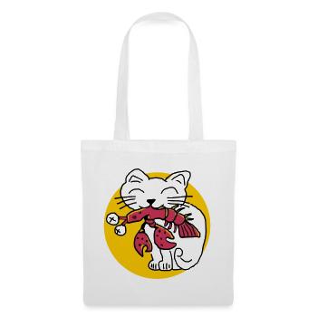 CancerCat - Stoffbeutel - Weiß - Vorne