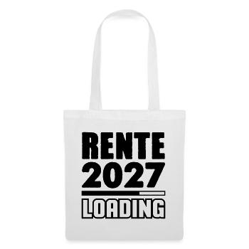 Pension 2027 Loading - Tote Bag - white - Front