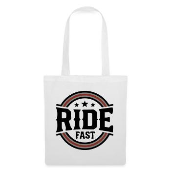 Ride Fast Badge Logo - Tote Bag - white - Front