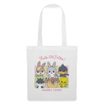 Looney Tunes X Gokko That's All Folks Kacheldesign - Stoffbeutel - Weiß - Vorne