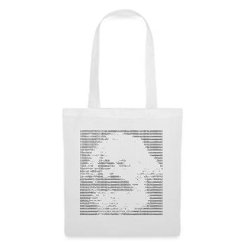 Karl Marx ASCII Porträtkunst - Stoffbeutel - Weiß - Vorne