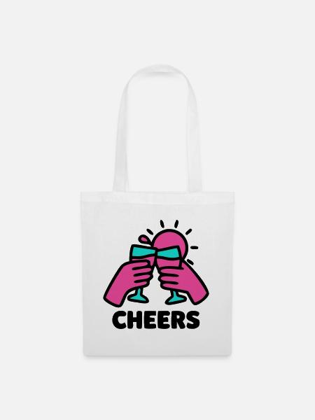 Cheers Glaeser Sonne Logo - Stoffbeutel - Weiß