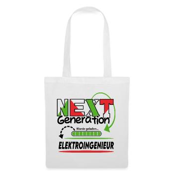 Elektroingenieur Next Generation Beruf Arbeit Mann - Stoffbeutel - Weiß - Vorne