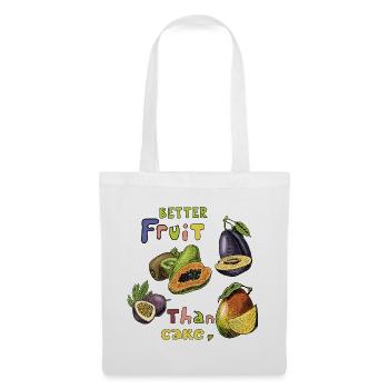 Obst  - Stoffbeutel - Weiß - Vorne