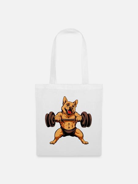 Trainer Hund - Stoffbeutel - Weiß
