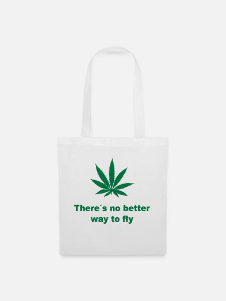 Marihuana - Stoffbeutel - Weiß
