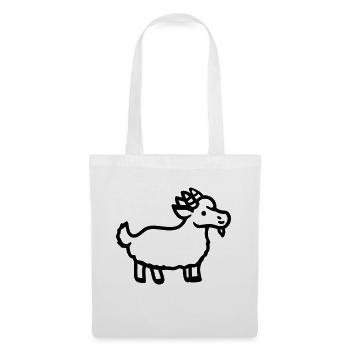 Chèvre - Line - Sac en tissu - blanc - Devant