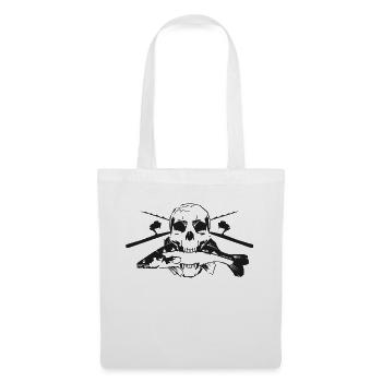 JSA Fishing Skull (L) black in high quality - Stoffbeutel - Weiß - Vorne