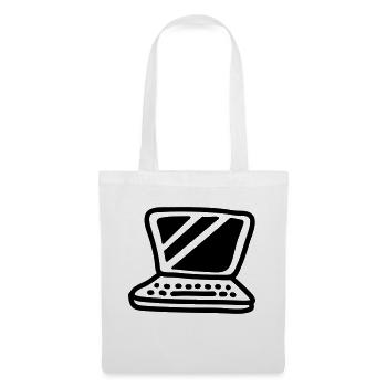Ordinateur portable - Line - Sac en tissu - blanc - Devant