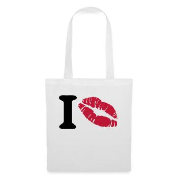 i love - Sac en tissu - blanc - Devant
