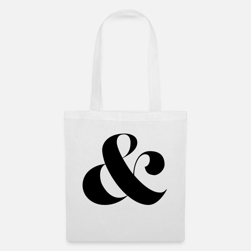 ampersand - Tote Bag - white