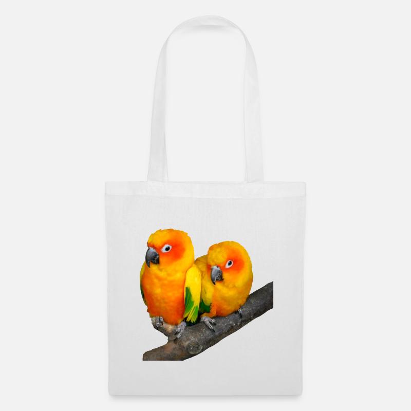 Vögel - Stoffbeutel - Weiß