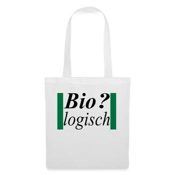 biologisch / Alles Bio - Stoffbeutel - Weiß - Vorne