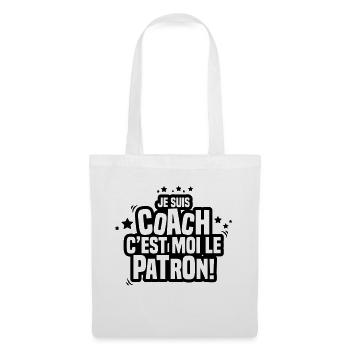 je suis coach c'est moi le patron - Sac en tissu - blanc - Devant