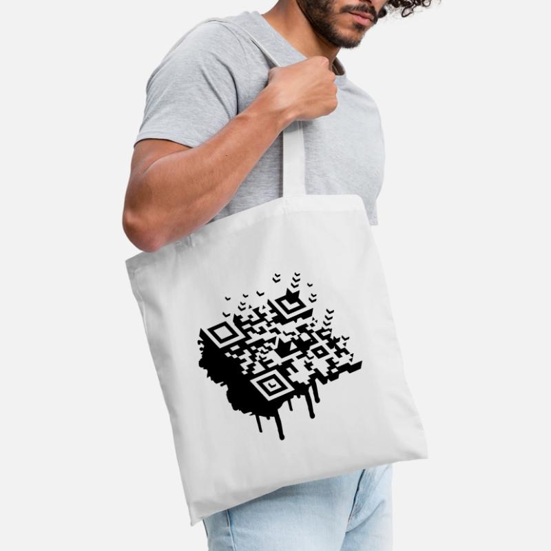 A 3D bar code as a graffiti Tote Bag